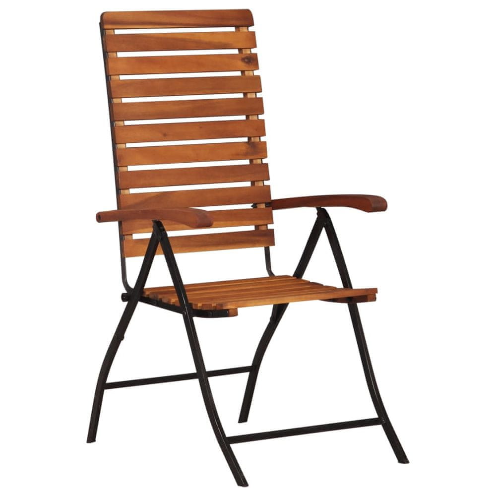 Petromila vidaXL Sklápacie záhradné stoličky z akáciového dreva 2 ks